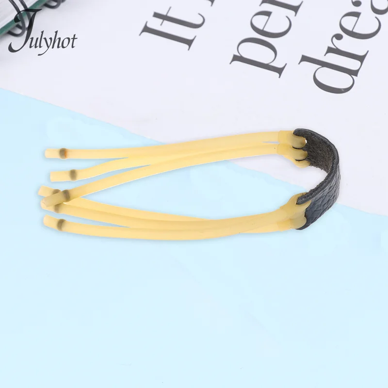 New 1PCS Six Strips Elastic Elastica Bungee Rubber Band For Slingshot High Elasticity Outdoor Catapult Shooting Accessories