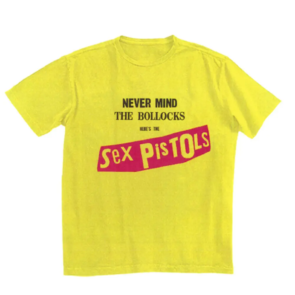 Men'S Sex Pistols Never Mind The Bollocks T Shirt X Large Yellow