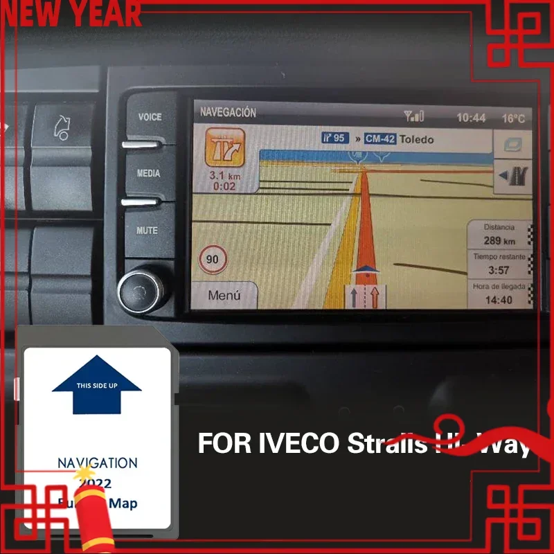 Europe Navigation SD MAP GPS FOR IVECO Stralis Hi-Way Memory Navi Card