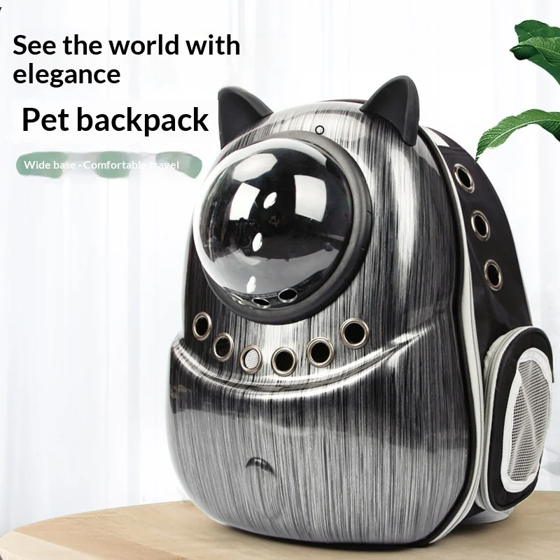 Mochila transportín doble correa para perros y gatos transpirable - imagen 5