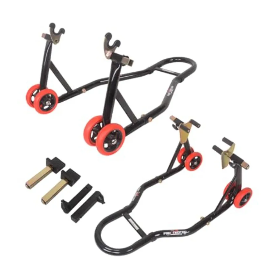 

Подставка для мотоцикла передняя и задняя, грузоподъемность 850 фунтов, комбинированная подъемная подставка с 4 типами адаптеров, универсальная подставка для мотоцикла.