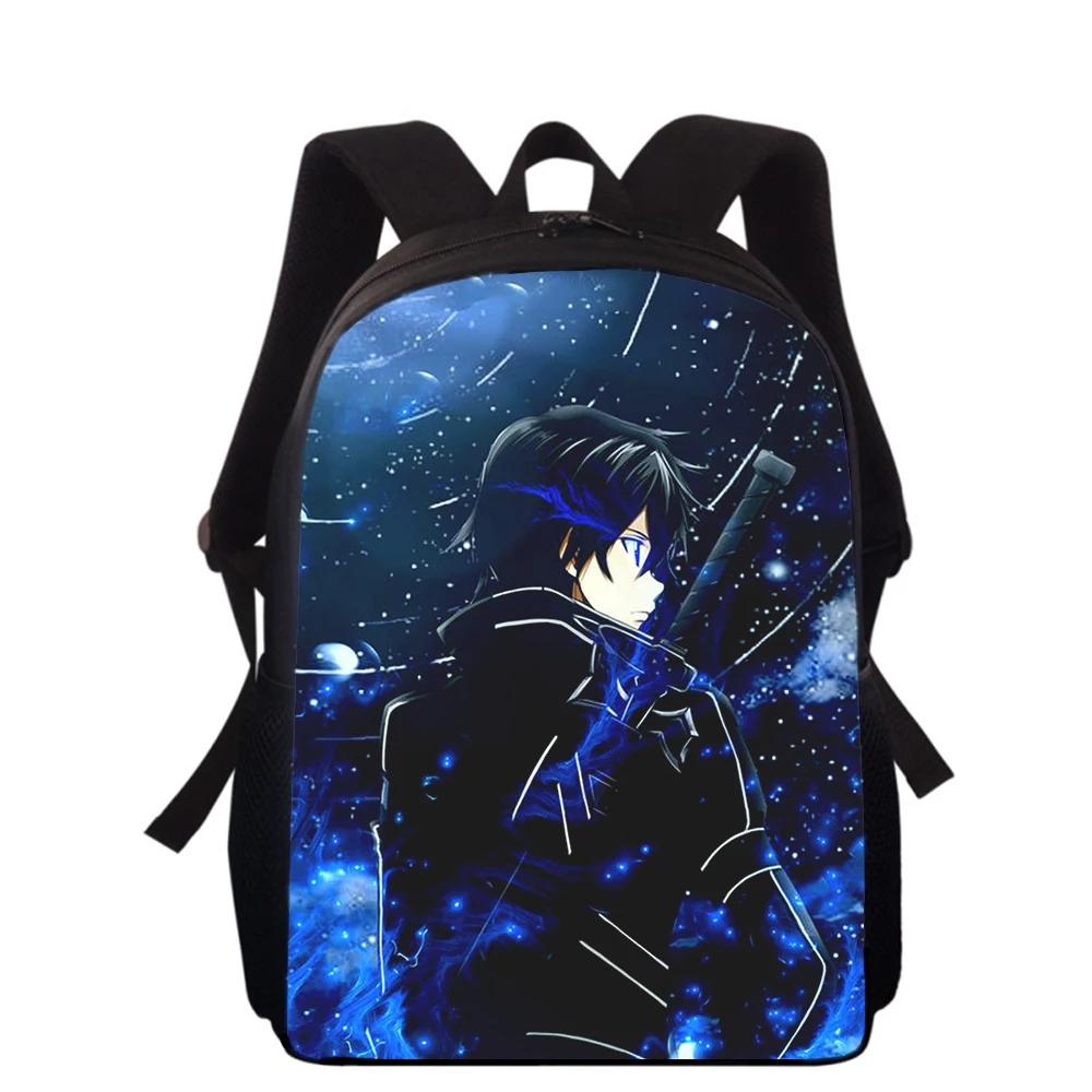 Anime Sword Art Online 16" 3D Print Kids Backpack Primary School Bags for Boys Girls Back Pack Students School Book Bags