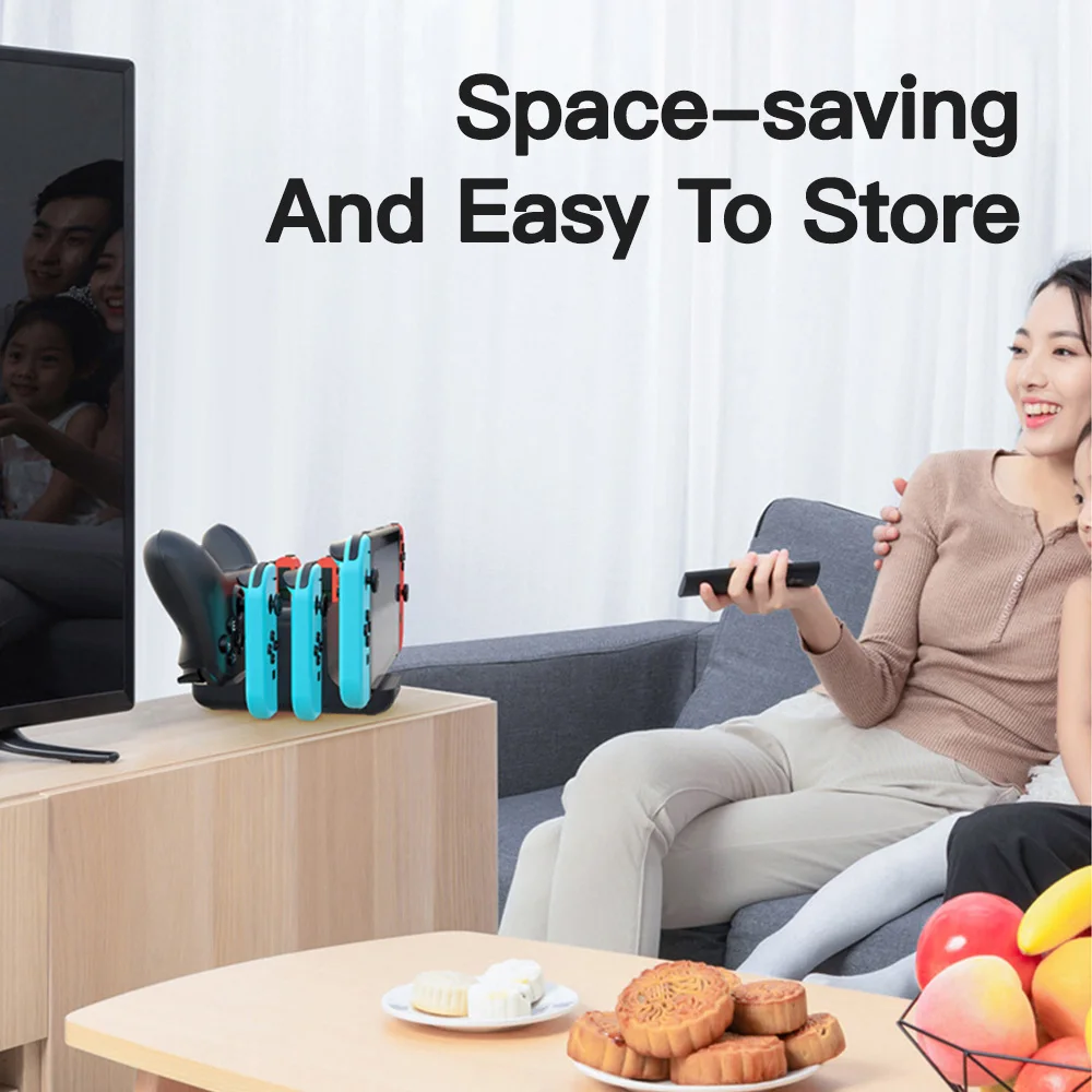 Per Nintend Switch joycon Charger controller a 4 porte Dock Station di ricarica per Switch Holder Charger Switch NS OLED accessori