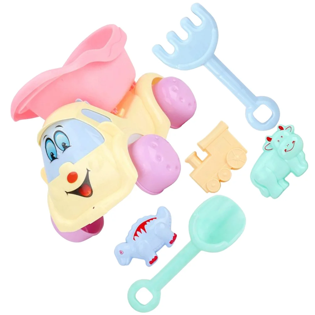 Ensemble de jeu de plage pour enfants, 7 pièces, outils de sable en plastique de qualité supérieure, pelle créative, camion à benne basculante, amusant pour les jeux de plage en plein air, jouets de jeu de sable