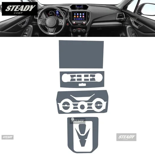 Para SUBARU FORESTER 2019-2024 consola central interior de coche película protectora de pintura TPU transparente pegatina antiarañazos pantalla LCD