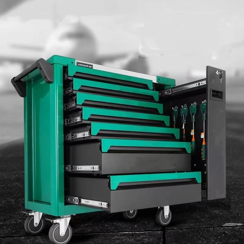 CE Certified 7-Drawer Professional Tool Cabinet High Quality Tool Cart with 296pcs Hand Tool Set OEM Customizable Herramientas