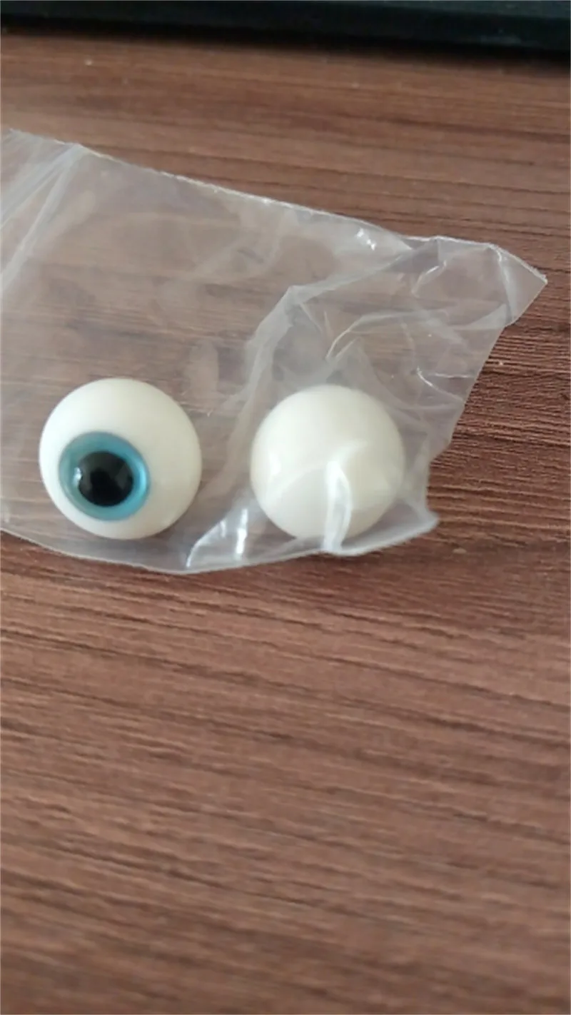 Ojos de cristal azul realistas para muñeca Reborn, hecho a mano juguete, regalo, 18mm, 20mm, 22mm