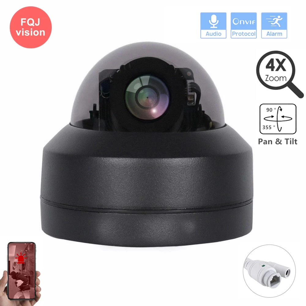 

Speed 5MP IP Dome Security Camera PTZ 2.8-12MM Motorized ONVIF Surveillance Home Street Shop Vandalproof IP Camera Camhi APP