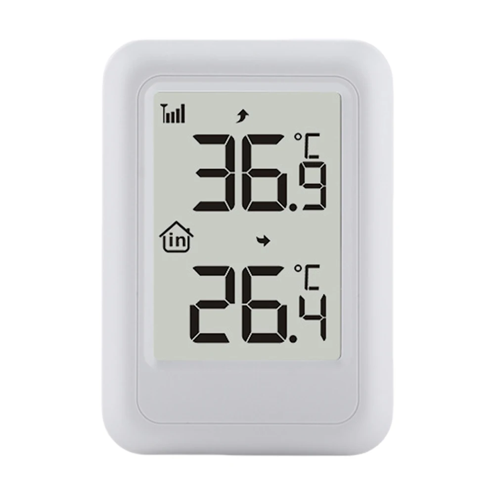 Digital Thermometer with Hanging Hole Indoor Outdoor Thermometer with Support Frame Temperature Monitor for Patio Home Pool