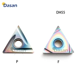 10pcs TNGG160402 TNGG160404 DH55 Roughing Grooving Carbide InsertsTurning Blade TNGG R/L CNC Lathe Metal Cutting Tool