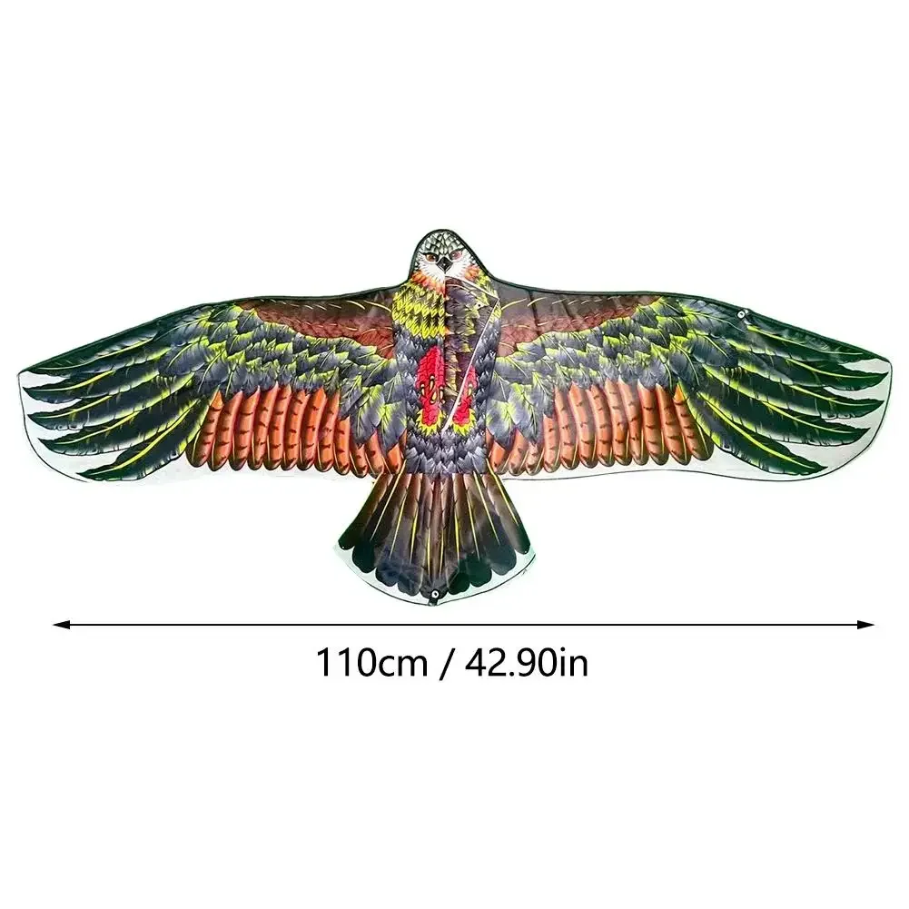 Große Adlerfliege, Vogeldrachen, bestes Geschenk für Kinder, Familienausflüge, Garten, Outdoor-Sportspiel, 1,1 m Adeldrachen mit 30-Meter-Drachenlinie