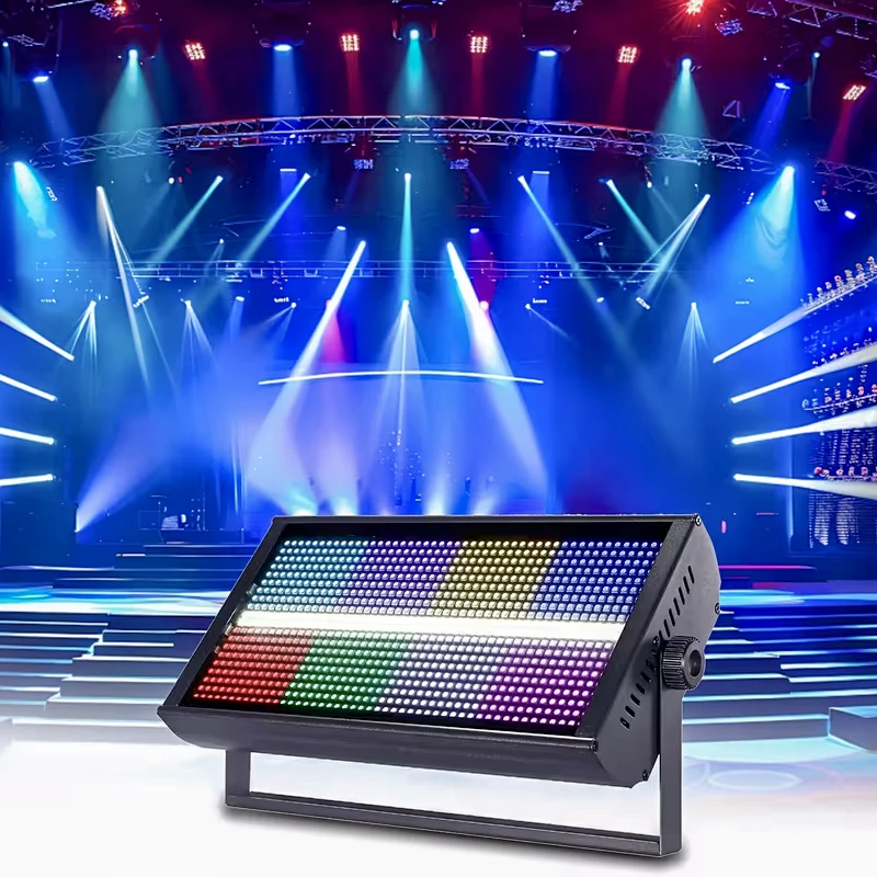 280W 8+8 LED Strobe Light RGBW DMX512 Pixel Auto Running Program Club KTV Live Show Holiday Festival Decorative Stage Lighting