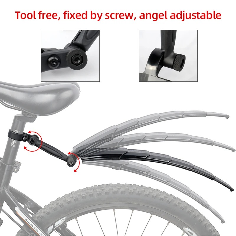 MTB Bicycle Mudguard Telescopic Folding Fender 24 26 27.5 29 inch Mud Wings Front/Rear Wheel Bike Accessories