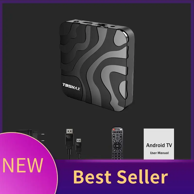 

M07K-T95MAX H618 Интернет-приставка Android 12, двухдиапазонный интернет-приставка 5G, плеер TV BOX OTT Box, вилка стандарта США