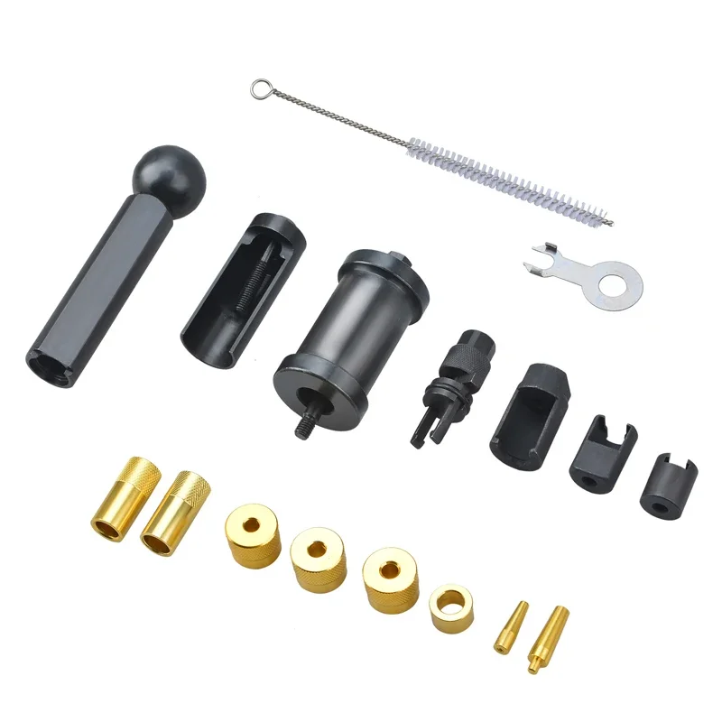 Remoção do injector e instalador Tool Set, Extrator Set, VAG, Audi, VW, Seat, Skoda, 1,4, 1,6, 1,8, 2,0, V6, V8, FSI, SK1200, 18 Pcs