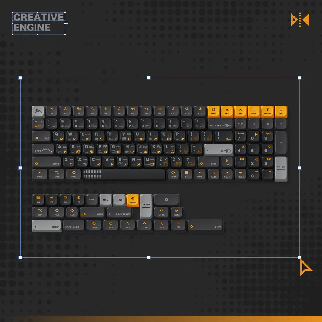 NuPhy® x BOHO CREATIVE ENGINE nSA Profile Dye-Sub PBT Keycaps