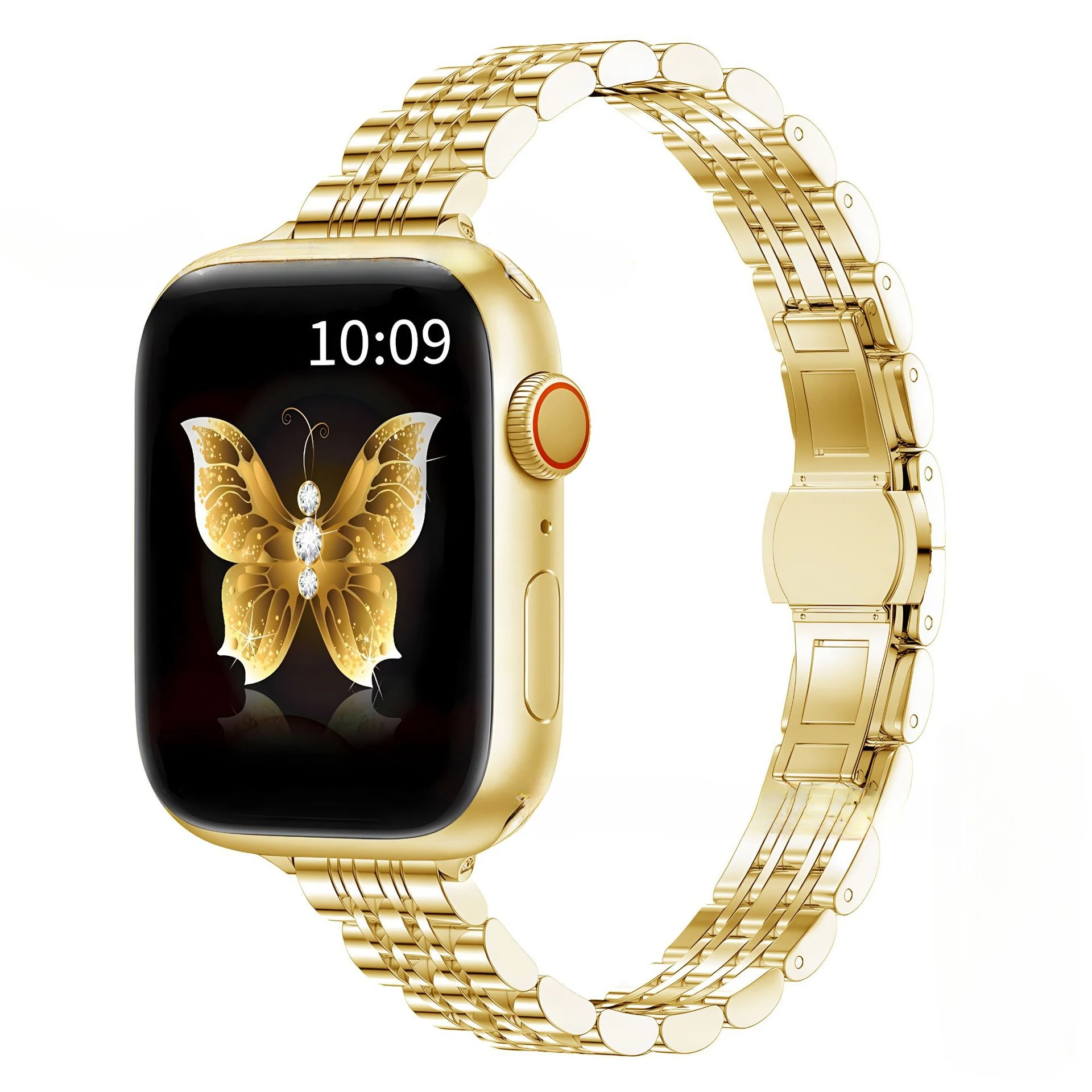 Roestvrij stalen band voor Apple Watch Ultra 2 Band 49 mm 42 mm 46 mm Metalen armband iWatch-serie 10 9 8 7 6 SE 5 4 3 Dames 45 41 mm