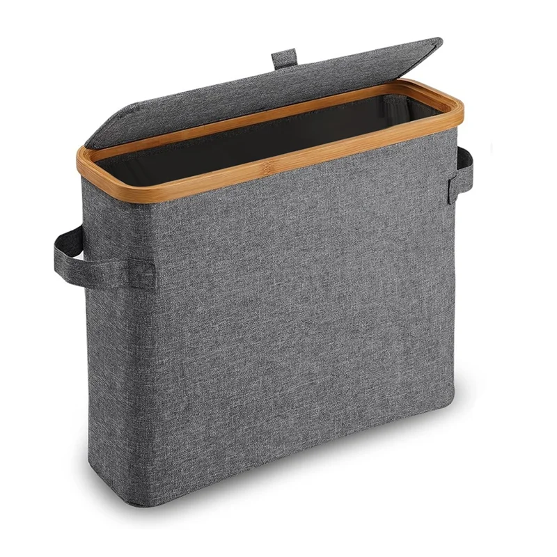 GOOD-Bambus-Toilettenpapier-Aufbewahrung, Toilettenpapierständer mit Bambusdeckel für Toilette, Schrank, Badezimmer