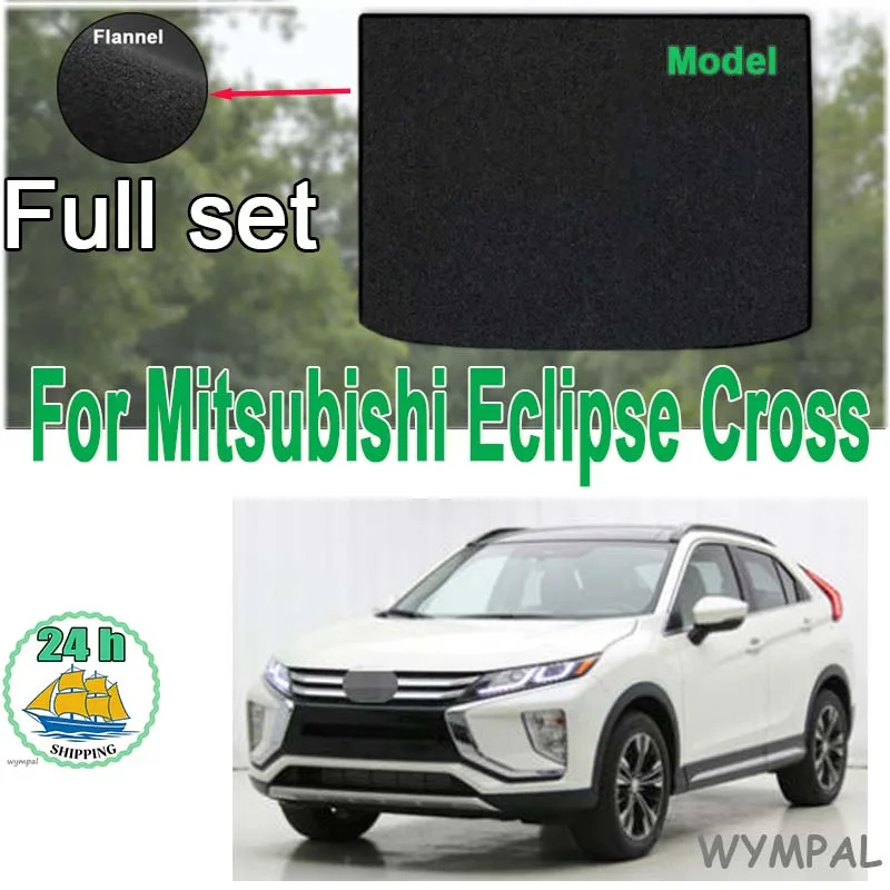 

Велюровые коврики для багажника Mitsubishi Eclipse Cross 2018-2022, вкладыш-поддон для багажного отсека, аксессуары