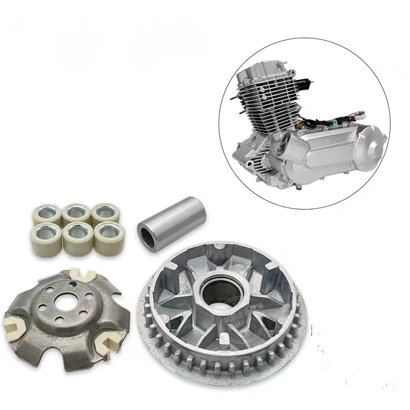 Motorcycle Transmission Parts Primary Drive Clutch Variator Face Pulley Set For LONCIN ATV LX200-AU LX 200 AU 200 WHS 200 CTV175