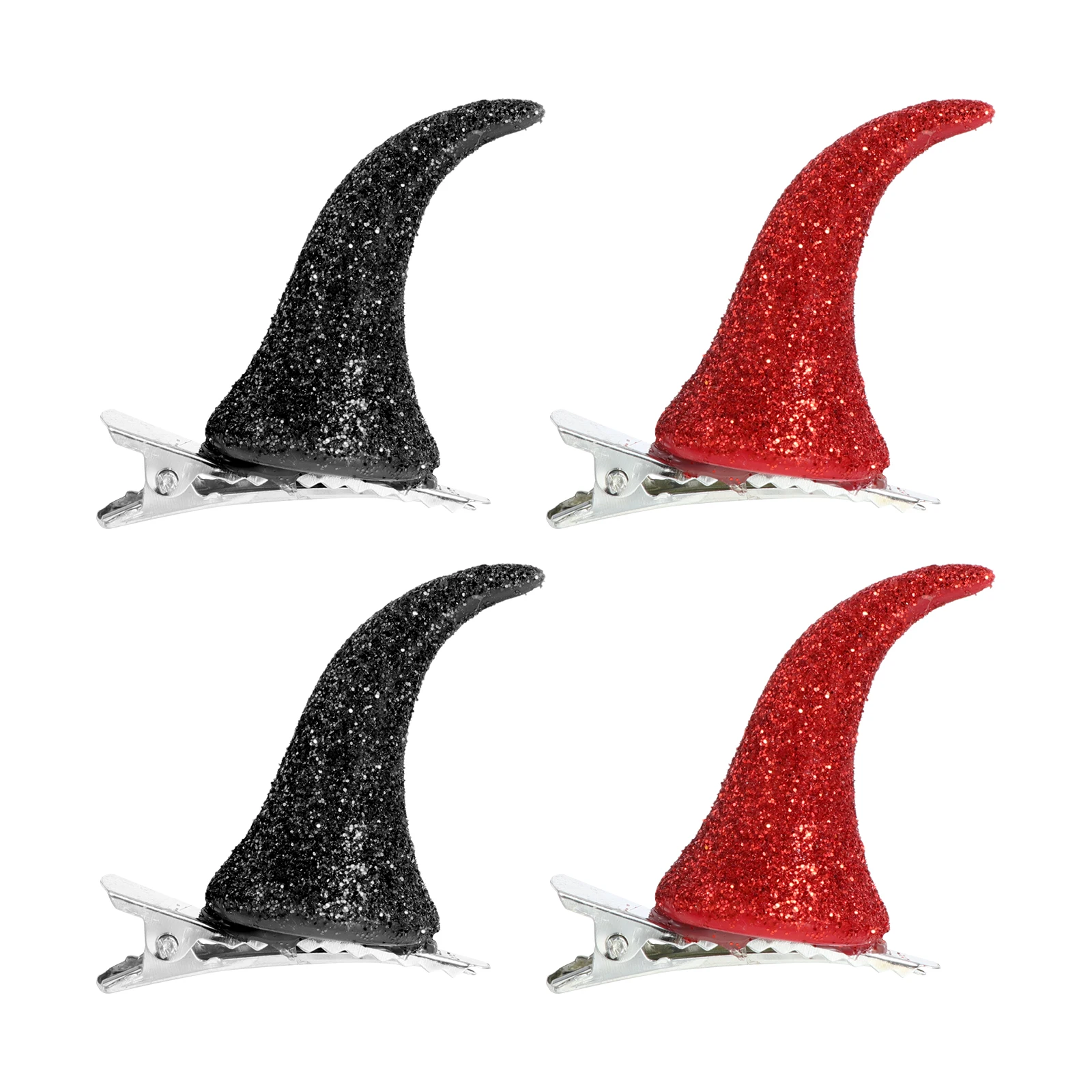 

Horn Hairpin Halloween Costumes Ox Headband Clips Red Creative Headdress