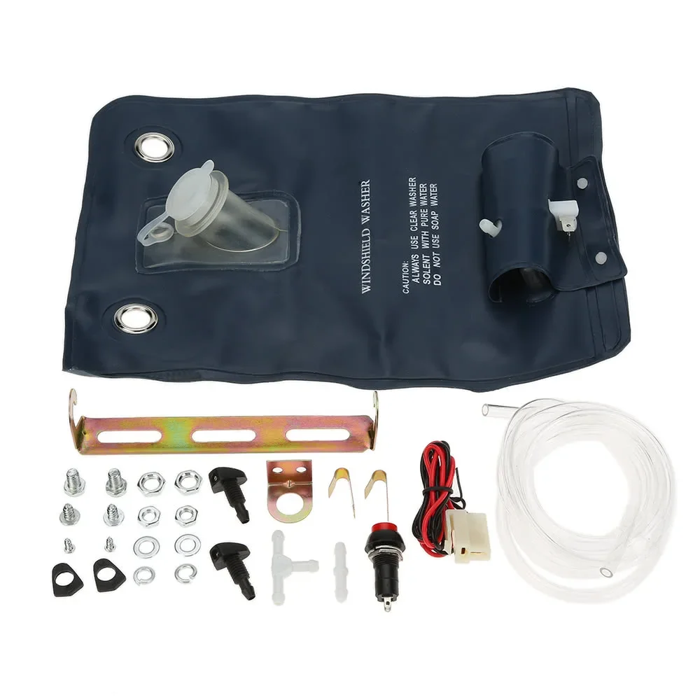 Kit de pompe de nettoyage de pare-brise de voiture 12V exclusif transfrontalier avec Kit de pompe de nettoyage de sac