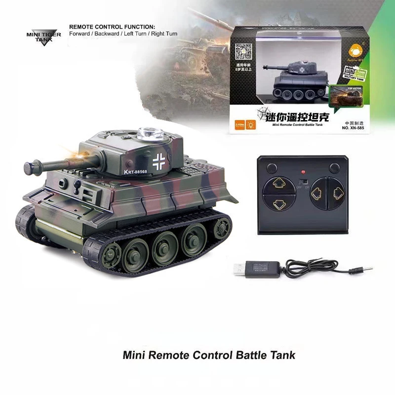 Xmas Mini RC Tank 4Channel Battle Military Crawler Shooting Radio Controlled Electronic ourdoor Toy Tank for Kids Gift Wholesale