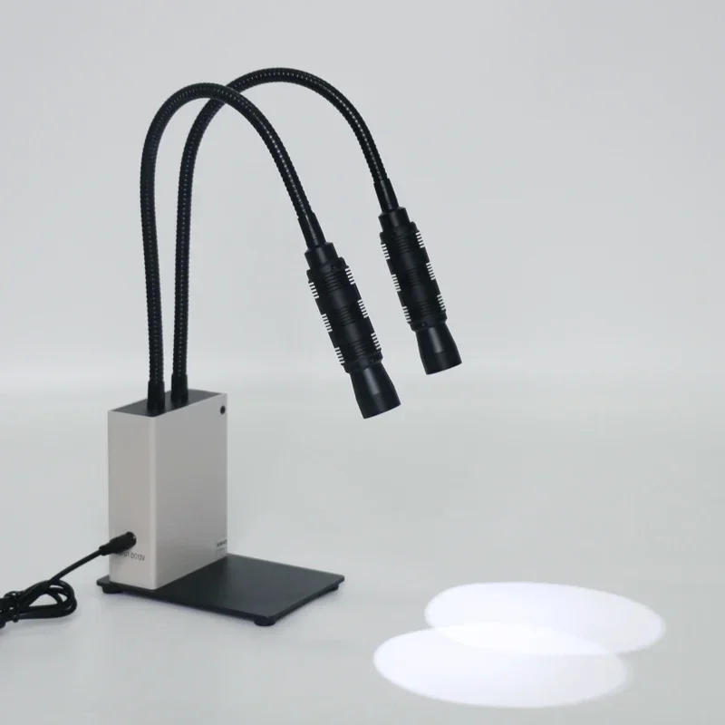 Gooseneck Led Fonte de Luz Iluminador Lamp Spot Lamp Fill Light Indústria Microscópio Estéreo dc 12v 10w 6000k