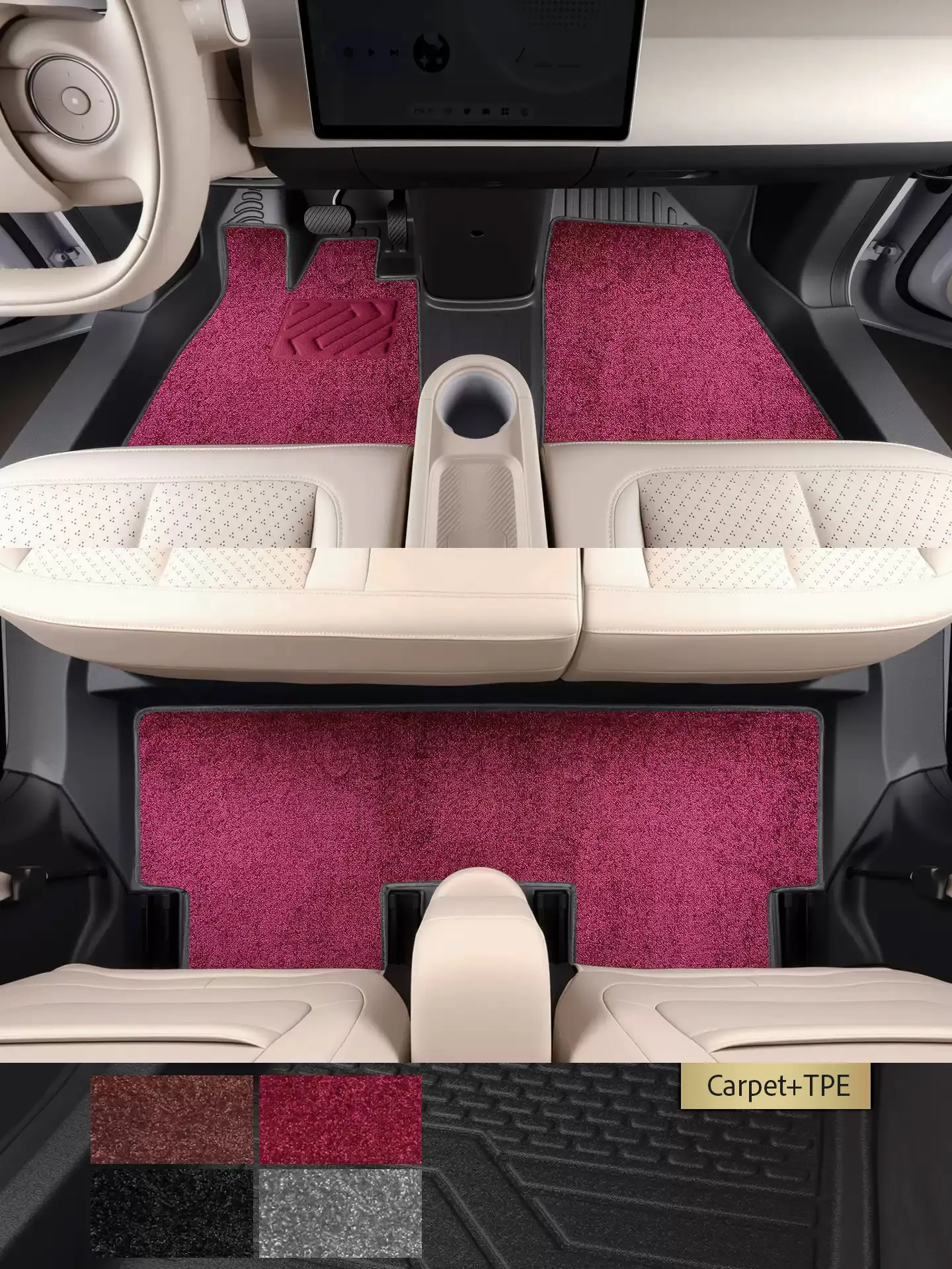Left-Hand Drive Car Custom Fit Floor Mat For NIO firefly 2025-2026 Floor-mount Accel Waterproof Odorless Full Coverage Foot Mat