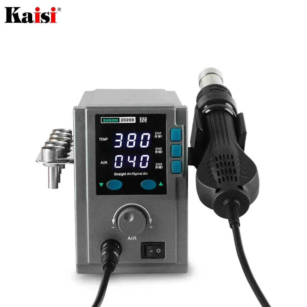 SUGON 2020D 700W Hot Air Gun Soldering Station 110/220V Lead Free Rework Station Phone PCB Chip Repair BGA SMD Soldering Station