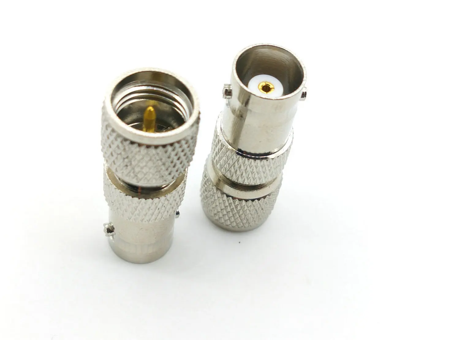 BRASS BNC Female Jack to Mini UHF Male RF Coaxial Cable Adapter