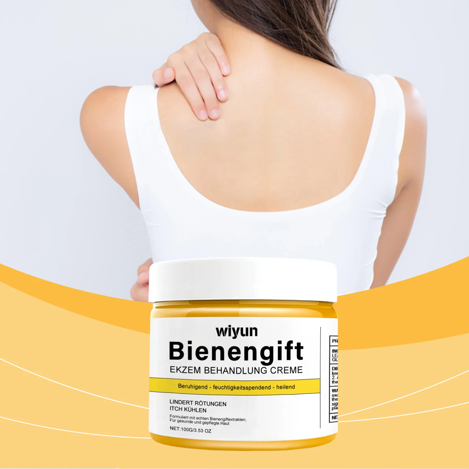 Crema per la cura della pelle al veleno d'api Crema idratante delicata lenitiva arrossamenti Crema idratante per la cura della pelle riparatrice