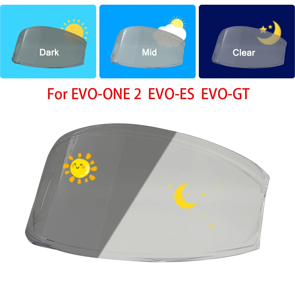 

Photochromic Helmet Visor For Shark EVO-ONE 2 EVO ES EVO-GT Motorcycle Helmet Lens Anti-UV hromic Tea black Visor