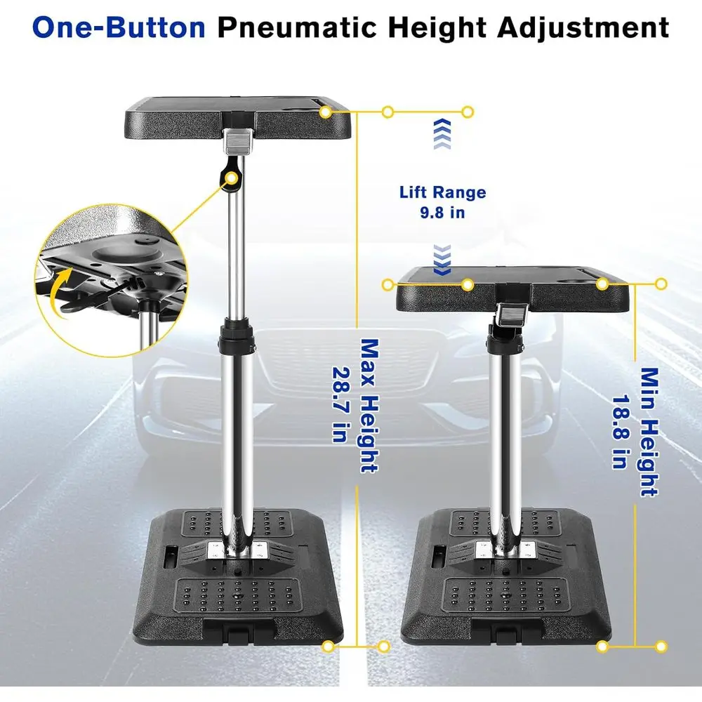 Car Seat Tray Table, Adjustable Car Desk for Laptop & Tablet, Multi-Function Travel Tray for Front Passenger/Rear/Driver Seat, E