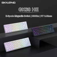 SKYLOONG GK68 HE Magnetic Switch Keyboard USB Wired PC Gaming RGB Mechanical Keyboard Gateron RT0.02 8K Polling Rate PBT Keycap