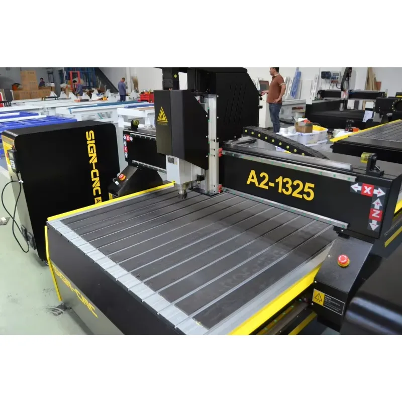 Direct Sales A2-1325 6KW AC Servo Motor CNC Router 0.05mm Positioning Accuracy 2-Year Warranty For Woodworking Furniture