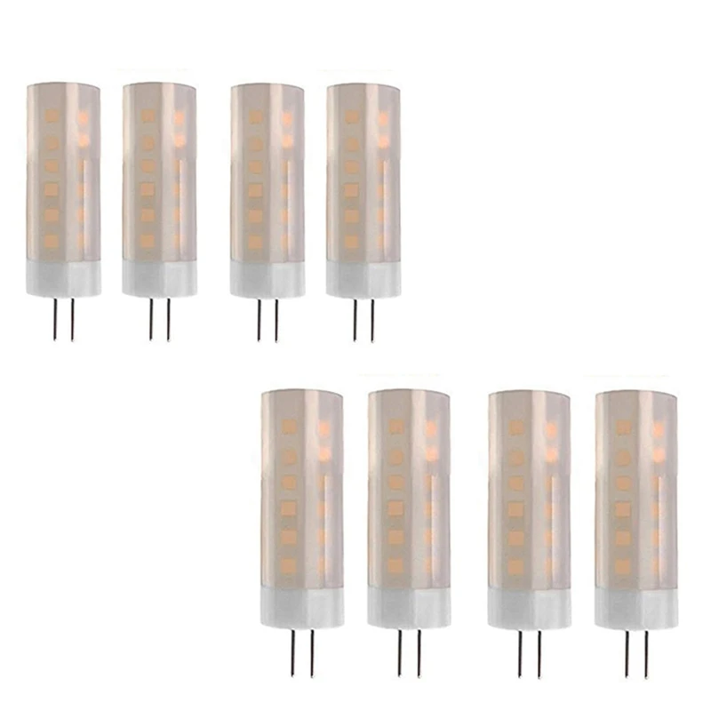 4 Pcs G4 Bulbs 1400-1800K 12V Low Voltage Flame Lamp Atmosphere Decoration Holiday Bulb Chandelier Crystal Bulb DC12V