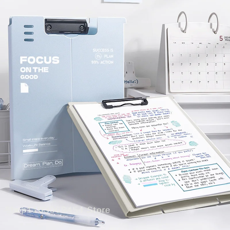 Vertical Board Clamp A4 Folder Clamp Writing Pad Students Use High-value Test Papers To Store And Organize The Writing Board