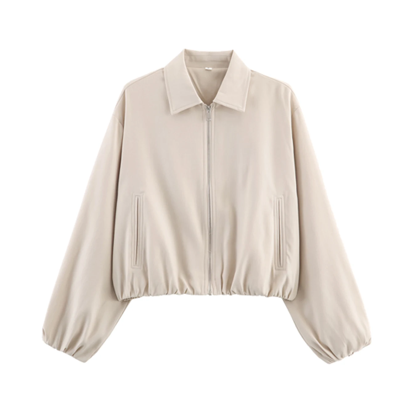 المرأة سترات قصيرة معطف 2025 جديد الخريف الشتاء سستة معطف الإناث طويلة الأكمام سترة غير رسمية ملابس امرأة #2