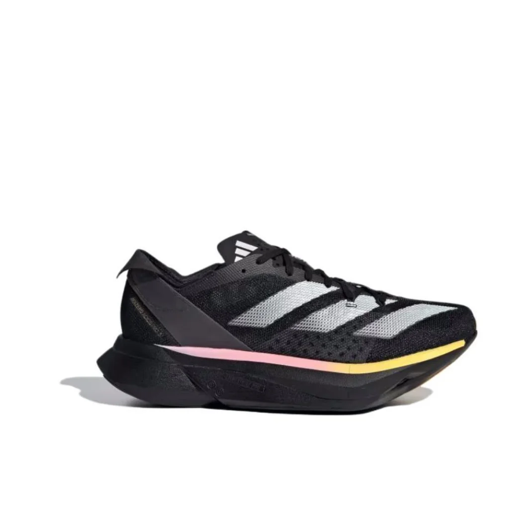 Adidas Adizero Adios Por 3 Lightweight Breathable Low Top Running Shoes Comfortable Shock Absorption Slip Resistant Wear Black