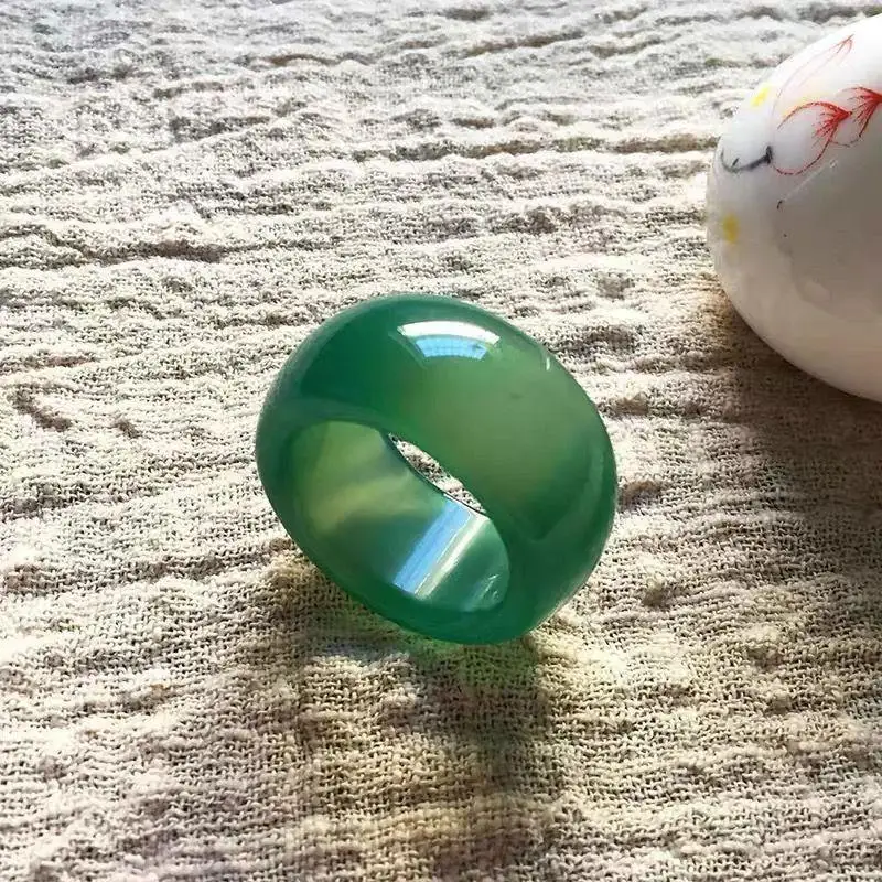 

New Natural Agate Finger Wrench, Classic Simple Fashion Jewelry