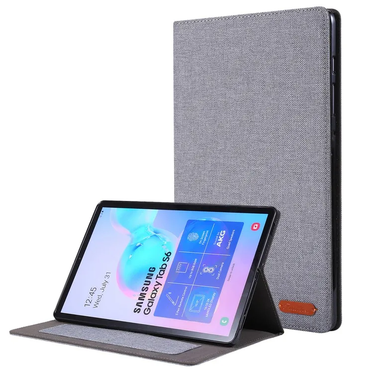 

Cloth Texture Card Slots Stand Leather Case for Samsung Galaxy Tab S6 SM-T860/T865