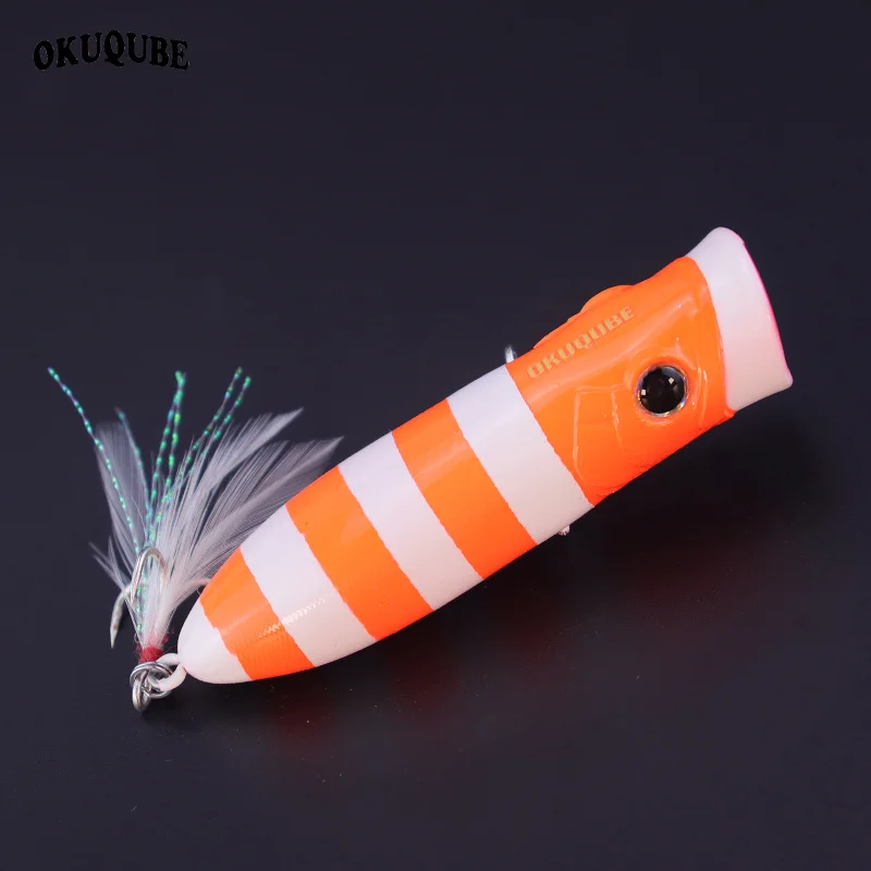 9cm 18.5g Popper Wobblers Big Mouth Top Water Medium Size Wobbling Fishing Lure Artificial Hard Baits For Sea River Fishing