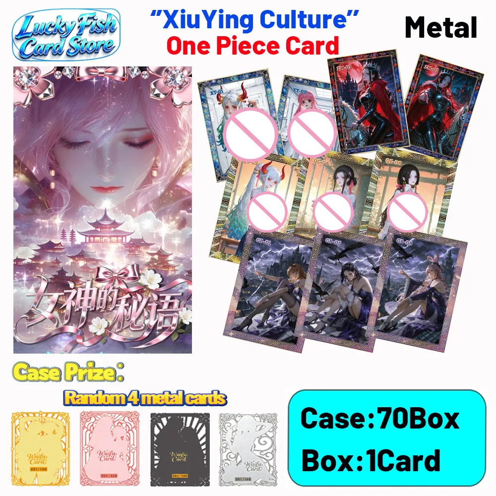 

2026 New XiuYing Club Anime One Piece Metal Card Game Luffy Zoro Collections Card Hobby Collectibles Cards for Child Gifts Toys