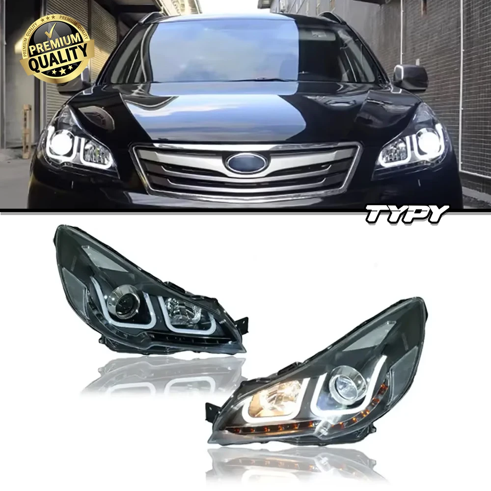 

Автомобильные фары в сборе для фар Subaru Legacy Outback 2010-2014, обновление, модифицированное на новые светодиодные фары Subaru Dynamic Turn
