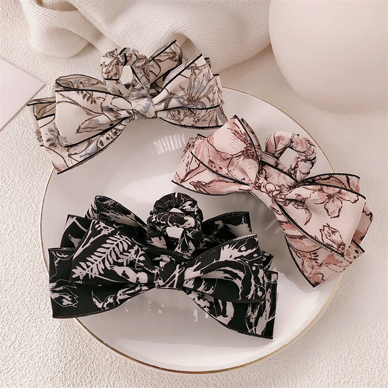 China Bowknot Vintage Large Hair Claw Clips Women Elegant Bow Barrette Crab Hairpins Girls Headwear Hair Accessories Female