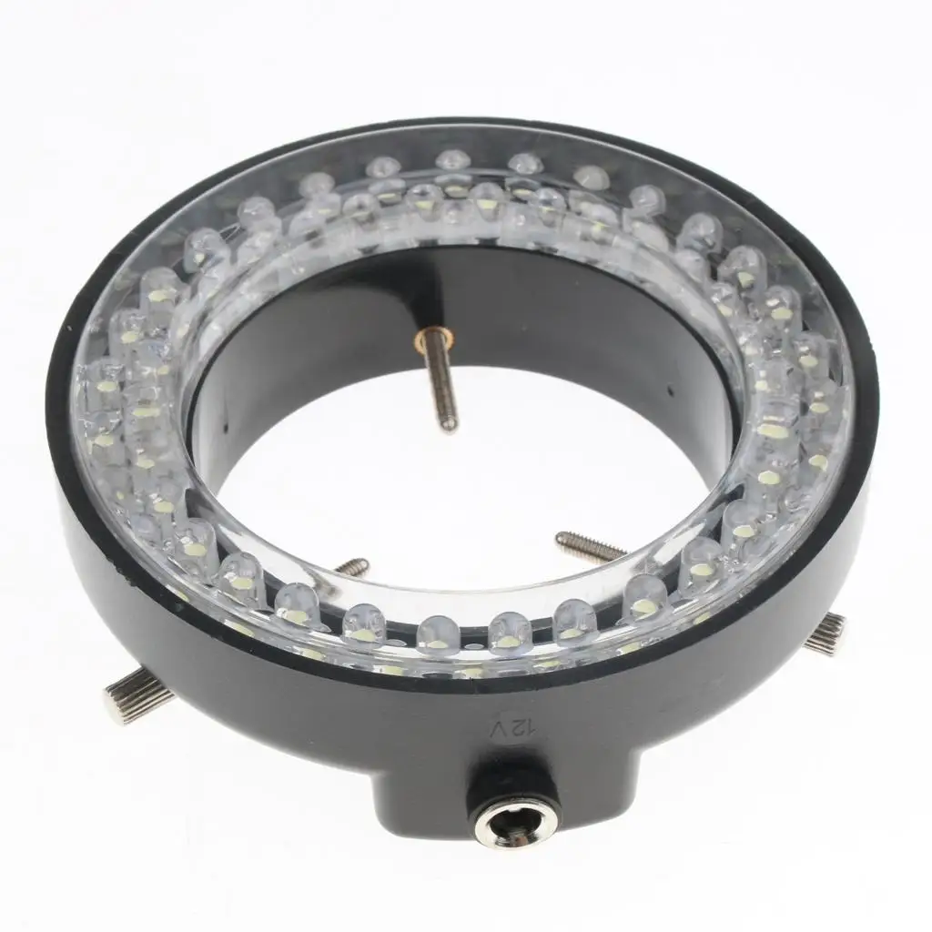 LED Ring Light Illuminator 62mm Continuous Lighting Kit for Digital Stereo Microscope Applications