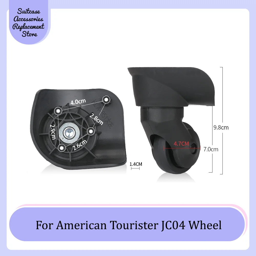 

For American Tourister JC04 Universal Wheel Replacement Suitcase Smooth Silent Shock Absorbing Durable Wheel Accessories Wheels