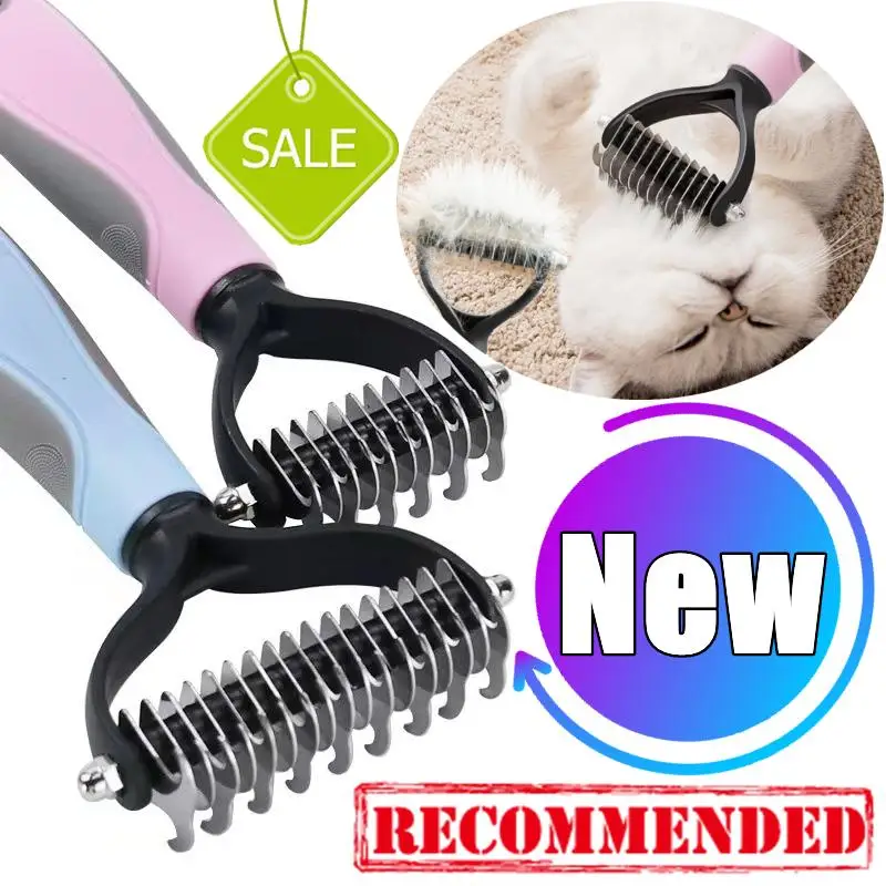 

New Professional Pet Cat Hair Removal Comb Brush Dog Grooming Shedding Tools Puppy Hair Shedding Trimmer Pet Fur Trimming Combs
