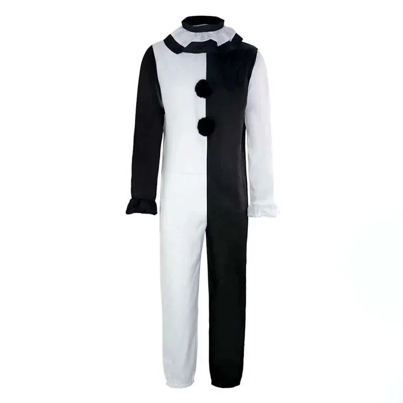 2025 aaa مهرج الوحش قناع الإرهاب دور اللعب الدموي الشيطان الشر القبيح قبعة اللاتكس أغطية الرأس + كوس زي مجموعة هالوين كرنفال حفلة